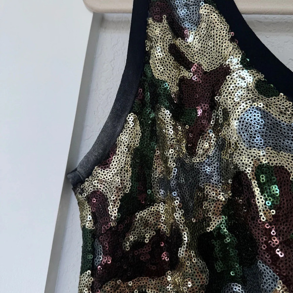 $1400 Chiara Boni La Petite Robe Scoop Neck Sequin Maxi Dress Gown Sz 10 - Picture 6 of 15